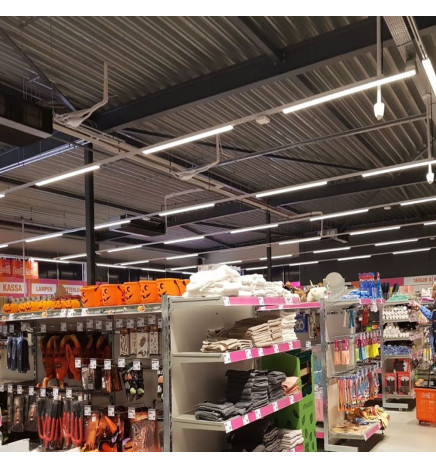 LED-skinnespot  66W - LINEÆR  ARENDAL - Hvid 3-faset skinne - 150cm