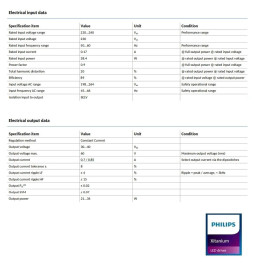 LED-driver - Philips XITANIUM - til trefaset spor XI 34W/a0.7-0.85A 40V DS 3CW 230V - 5 års garanti