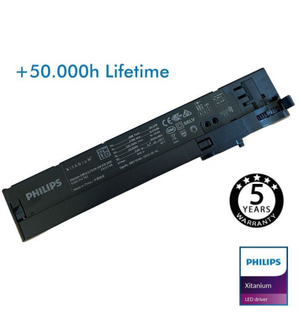 LED-drivrutin - Philips XITANIUM - för trefasspår 32W/a 0.7-0.8A 40V 3CB 230V  - 5 års garanti