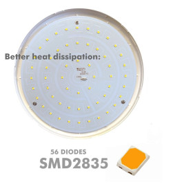 26W LED Pendant Lamp - White - E27 - Plate