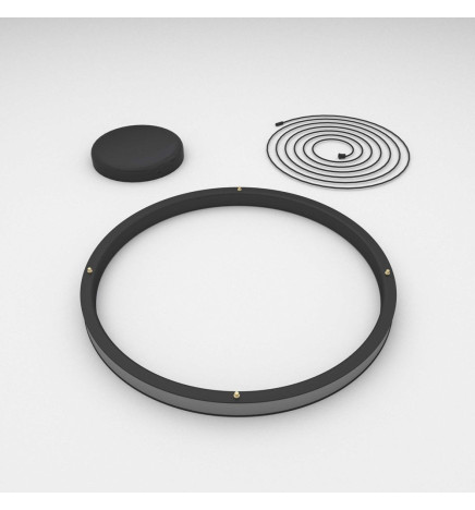 Lampada  sospensione a LED - Circolare Nero - 37W - SPACE VENUS - 60cm