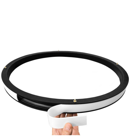 LED Pendel - Cirkulær Sort - 77W - SPACE VENUS - 120cm