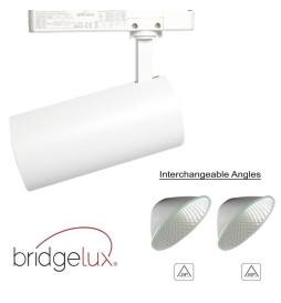 LED Tracklight  40W - 34W - FARUM - White-  3-PHASE Rails - CRI+92 - UGR13 - HIGH LUMEN 140Lm/W