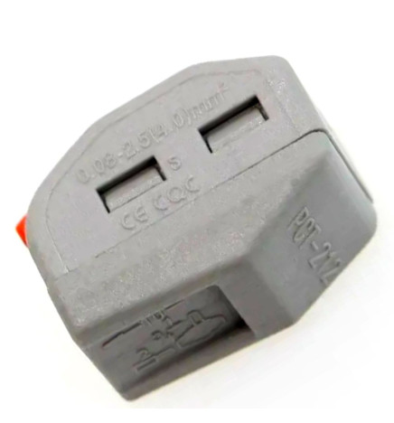 Snabbkoppling - 2 ingångar - PCT-212 för elkabel