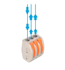 Quick Connector - 3 Entries - PCT-212 for Electrical Cable