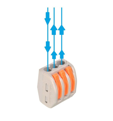 Quick Connector - 3 Entries - PCT-212 for Electrical Cable