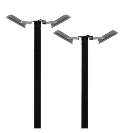 Suporte para 1 ou 2 projetores para coluna de iluminação pública