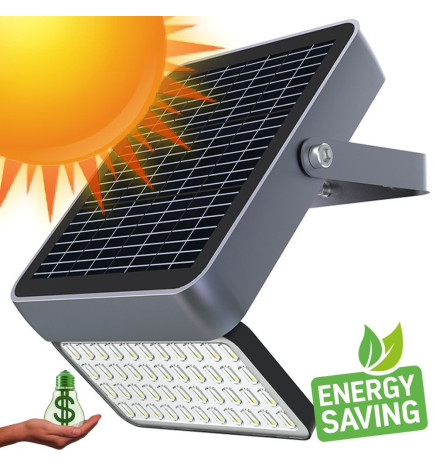 Foco Proyector Exterior SOLAR LED 100W - ALL IN ONE- 5000K