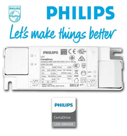 LED Tracklight 40W UPPSALA Black PHILIPS Driver single-phase rails - CRI+98