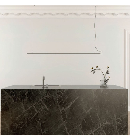 Lampada lineare Sospensione - MILANO SLIM NERO - 0.5m - 1m - 1.5m - 2m - IP54