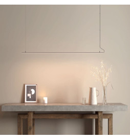 Lâmpada linear Pendente - MILANO SLIM PRATA - 0,5m - 1m - 1,5m - 2m - IP20