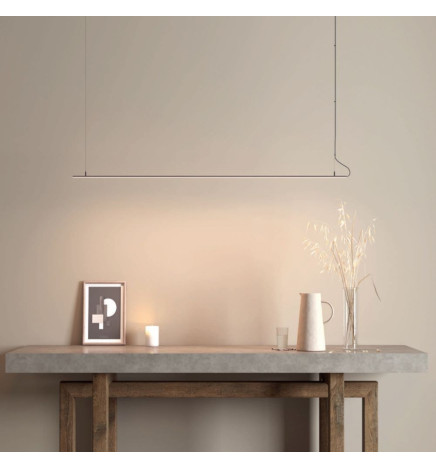 Lampada lineare Sospensione - MILANO SLIM ARGENTO - 0.5m - 1m - 1.5m - 2m - IP20