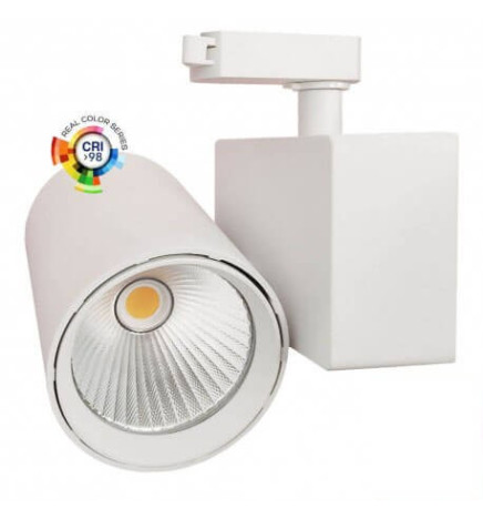 LED Tracklight 40W MADRID White PHILIPS Driver single-phase rails - CRI+98