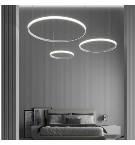Lampada  sospensione LED - Circolare Bianco - 37W - SPACE VENUS - 60cm