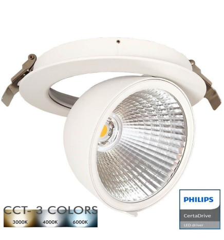 30W Downlight LED  Philips - CertaDrive - Round Spotlight  - HAMBURG