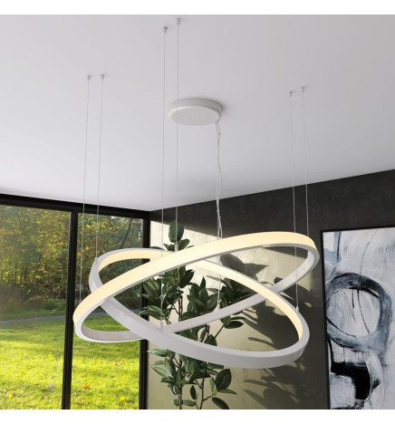 Lampada  sospensione LED - Circolare Bianco - 37W - SPACE VENUS - 60cm
