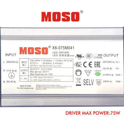 Optisches LED-Modul - 65W- MOSO - Dimmbar Programmierbar - HOHE LEUCHTDAUER 180Lm/W - Bridgelux
