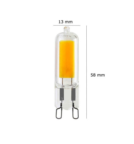 2W LED Bulb COB  360°  G9