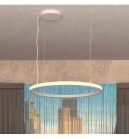 Lampada  sospensione a LED - Circolare Bianco - 54W - SPACE VENUS - 90cm