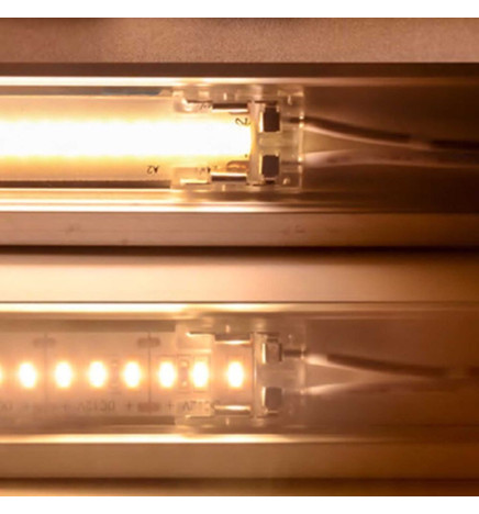 Transparent kontakt för LED-remsor - COB + SMD - 8mm - 10mm - IP20