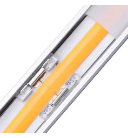 Transparent union connector for LED strips - COB + SMD - 10mm - IP20