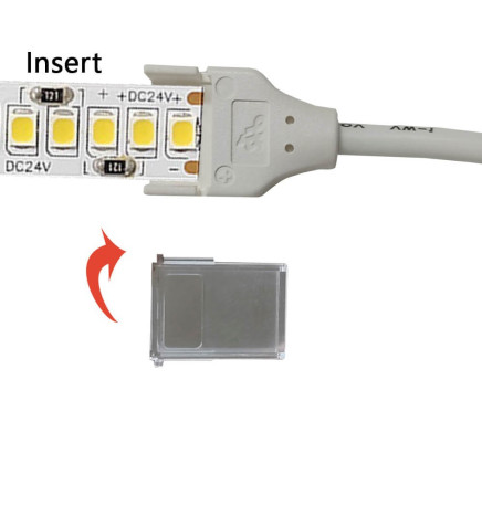 Connector for COB + SMD LED strips - 8mm - 10mm - IP65