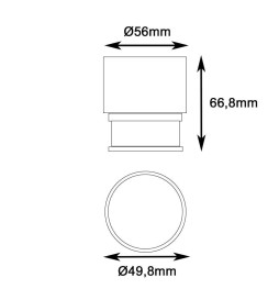 Módulo LED 12W GU10 / MR16 para Aro Downlight - CRI+92