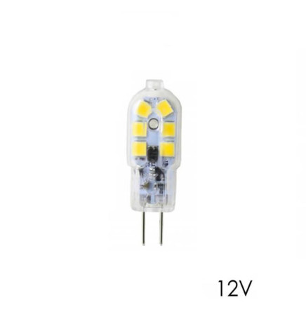 LED lyspære G4  2.5W nøytral hvit 4000K 12V DC