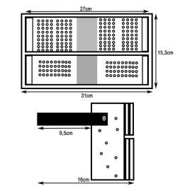 LED projektør 100W DOB MAGNUM OSRAM Chip SMD3030-3D 180Lm / W 60º