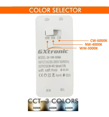 16W LED Downlight Round - OSRAM CHIP DURIS E 2835 - CCT - UGR19
