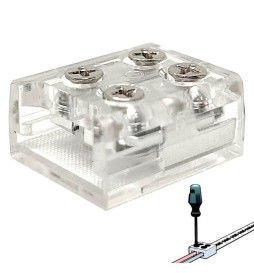 Screw-in connector for LED strips SMD  - 10mm - IP20