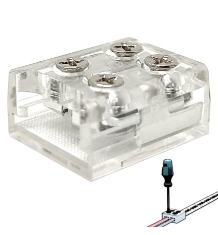 Screw-in connector for LED strips SMD  - 10mm - IP20