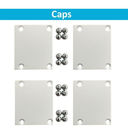 Profilé Aluminium - Blanc - POSTDAM - UGR17 Diffuseur Micro Prisme -2 Mètres - Réglette + Suspension