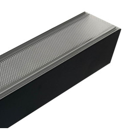 Aluminum Profile- Black - POSTDAM - UGR17 Micro Prism Diffuser -2 Meters - Batten + Pendant