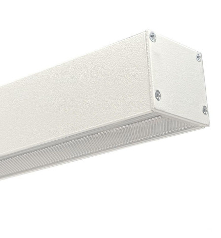 Profilé Aluminium - Blanc - POSTDAM - UGR17 Diffuseur Micro Prisme -2 Mètres - Réglette + Suspension