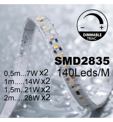 Aplique Linear LED  - MUTE WALL - 72cm - 128cm - 184cm - IP54