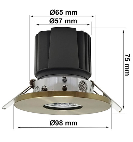Downlight LED 15W - BRONZE - CRI+92 - UGR13