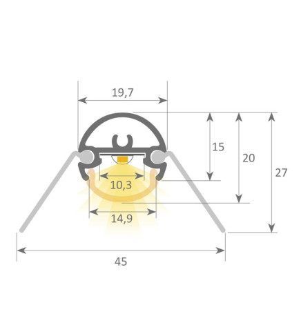 Linearlampe Pendelleuchte - VIENA SCHWARZ - 0,5 m - 1 m - 1,5 m - 2 m - IP20