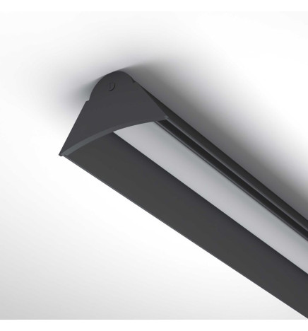 Lineaarinen lamppu - riipus - VIENA MUSTA - 0,5 m - 1 m - 1,5 m - 2 m - IP20