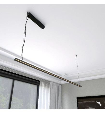 Linearlampe Pendelleuchte - VIENA SCHWARZ - 0,5 m - 1 m - 1,5 m - 2 m - IP20