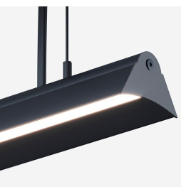 Lineaarinen lamppu - riipus - VIENA MUSTA - 0,5 m - 1 m - 1,5 m - 2 m - IP20