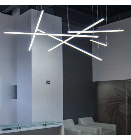 Linearlampe Pendelleuchte - OSLO DOUBLE - 0,72 m - 1,28 m - 1,84 m - IP20