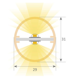 Linear Lamp Pendant - OSLO DOUBLE - 0.72m - 1.28m - 1.84m - IP20