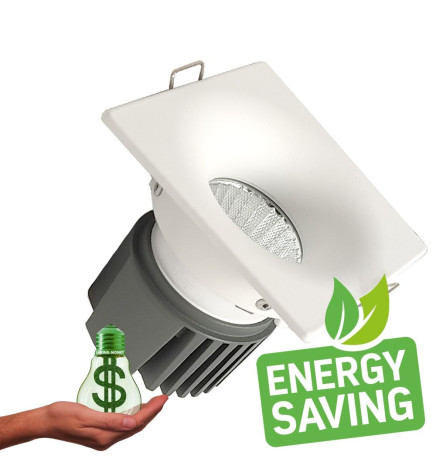 Encastré LED 15W - BLANC - CARRÉ - NUAGE -  IRC+92 - UGR13
