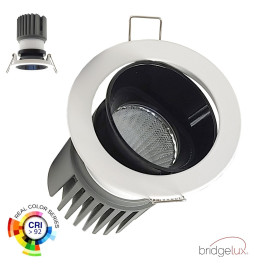 Encastré LED 15W - Orientable -BLANC - NOIR - CRI+92 - UGR13