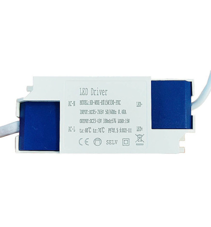 15W LED Downlight -  CHROME - SQUARE - CRI+92 - UGR13