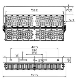 LED Flutlichtstrahler 600W PHILIPS Xitanium - CORELMAX- 220Lm/W- CLASS A