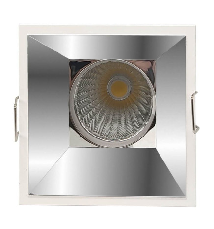 15W LED Downlight -  CHROME - SQUARE - CRI+92 - UGR13