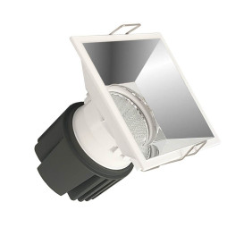 Encastré LED 15W - CHROME - CARRÉ -  IRC+92 - UGR13