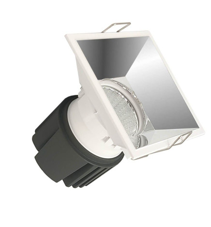 Encastré LED 15W - CHROME - CARRÉ -  IRC+92 - UGR13